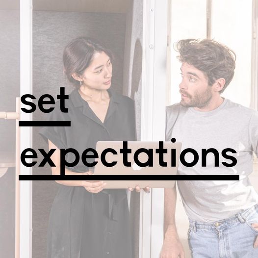Set Expectations From The Very Beginning