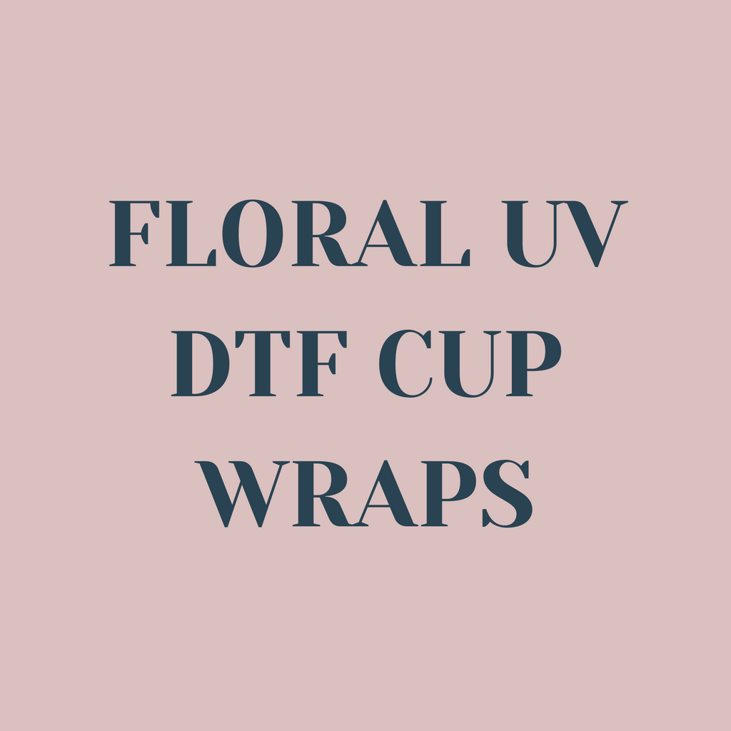 Floral UV DTF Cup Wraps