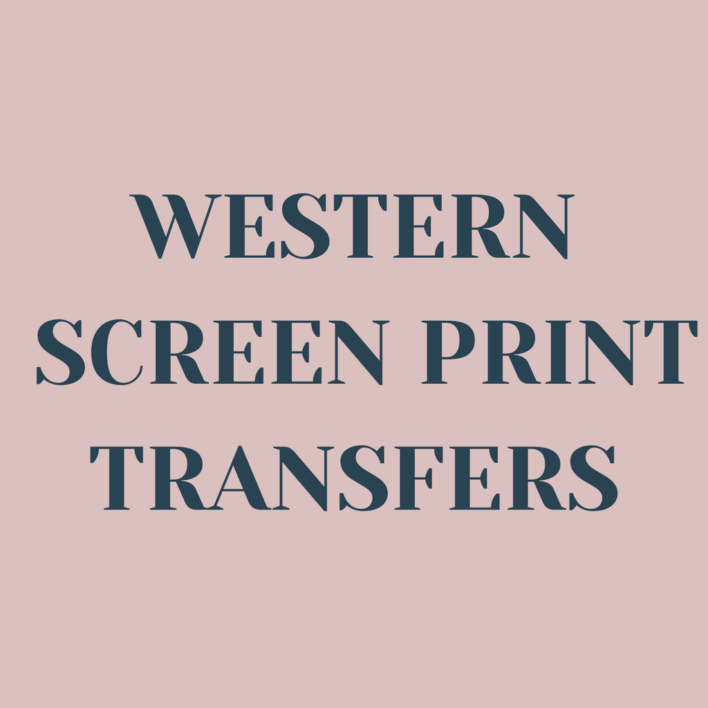 Western Screen Print Transfers