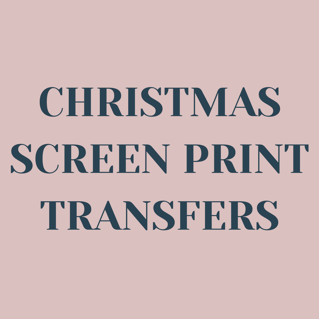 Christmas Screen Print Transfers