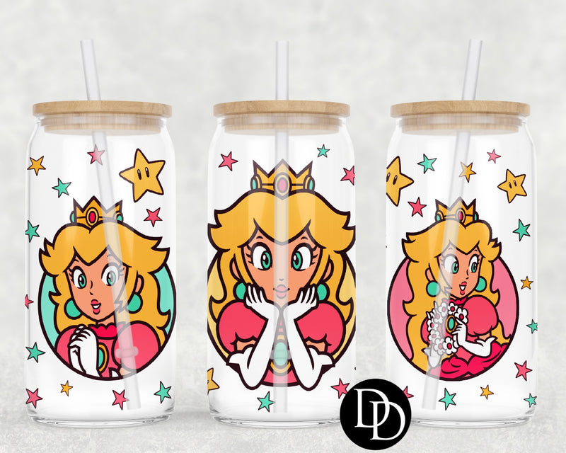 Princess Stars UV DTF Cup Wrap
