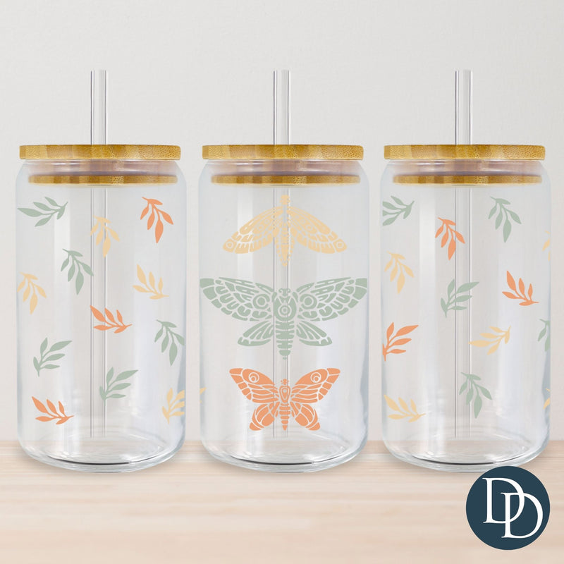 Boho Moths UV DTF Cup Wrap