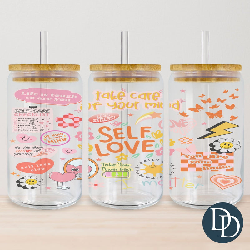 Self Love Tumbler Print *Sublimation Print Transfer*