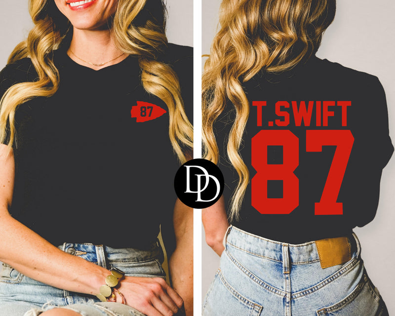 Swift87 With Pocket Accent (Red Ink) - NOT RESTOCKING - *Screen Print Transfer*