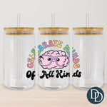 Celebrate Minds Of All Kinds UV DTF Decal