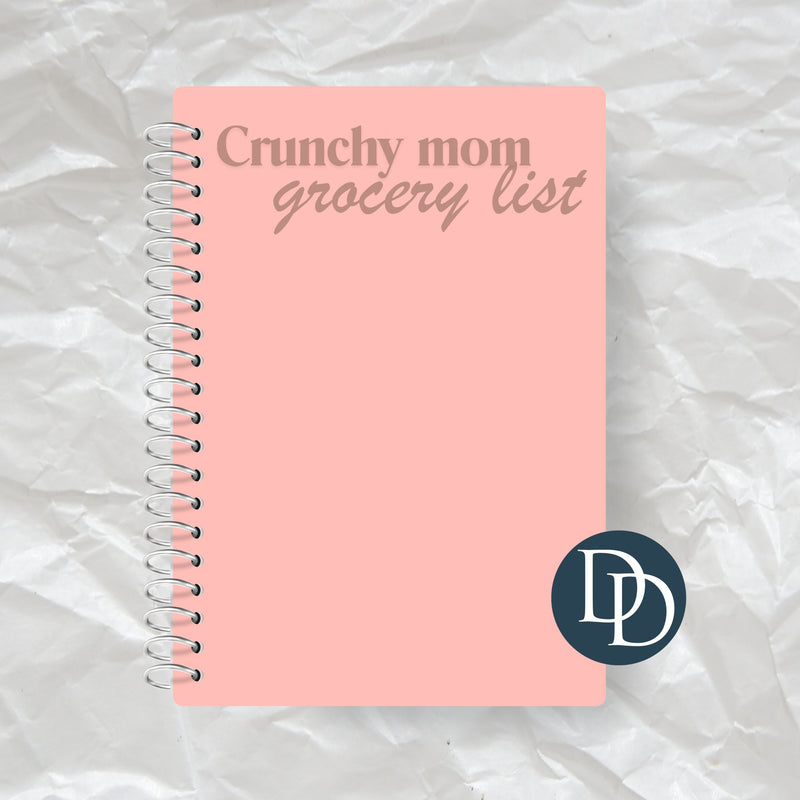 Crunchy Mom Grocery List *Journal UV DTF Decal*