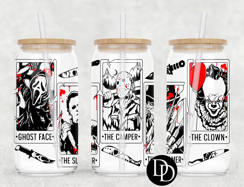 Horror Tarot Cards UV DTF Cup Wrap