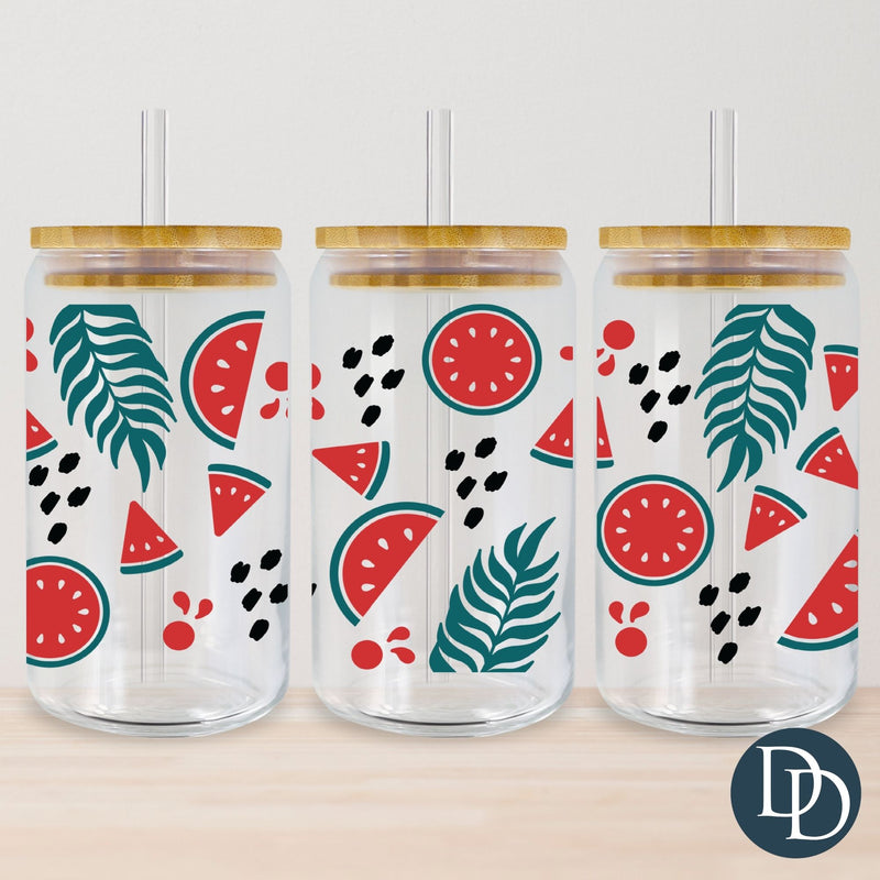 Tropical Boho Watermelons UV DTF Cup Wrap