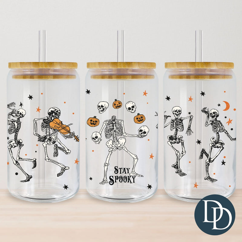 Stay Spooky Dancing Skellies UV DTF Cup Wrap