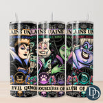 Villain Posters Tumbler Print *Sublimation Print Transfer*