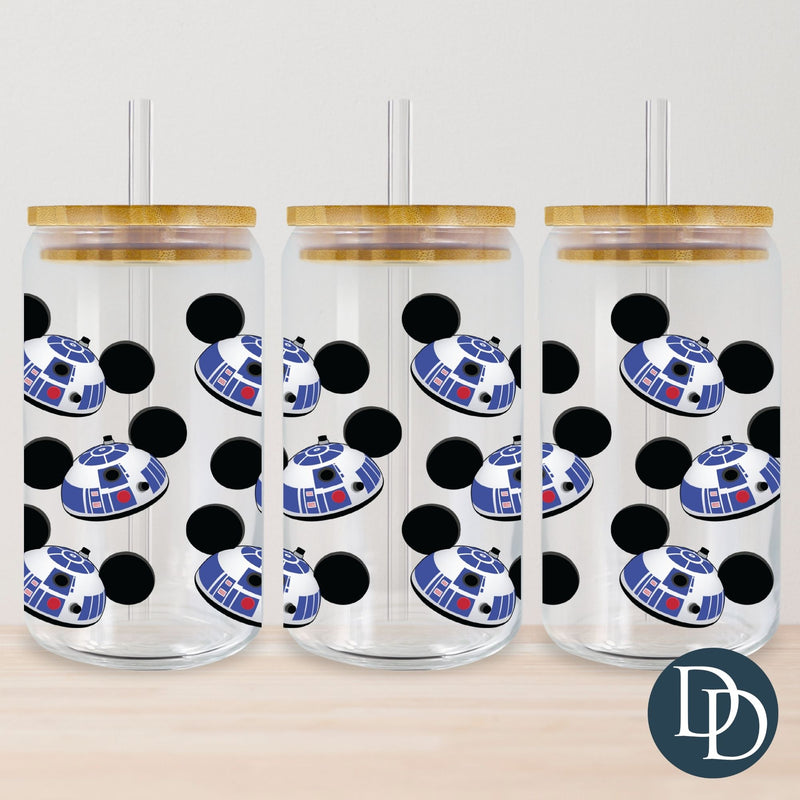 Robot Mouse Ears UV DTF Cup Wrap