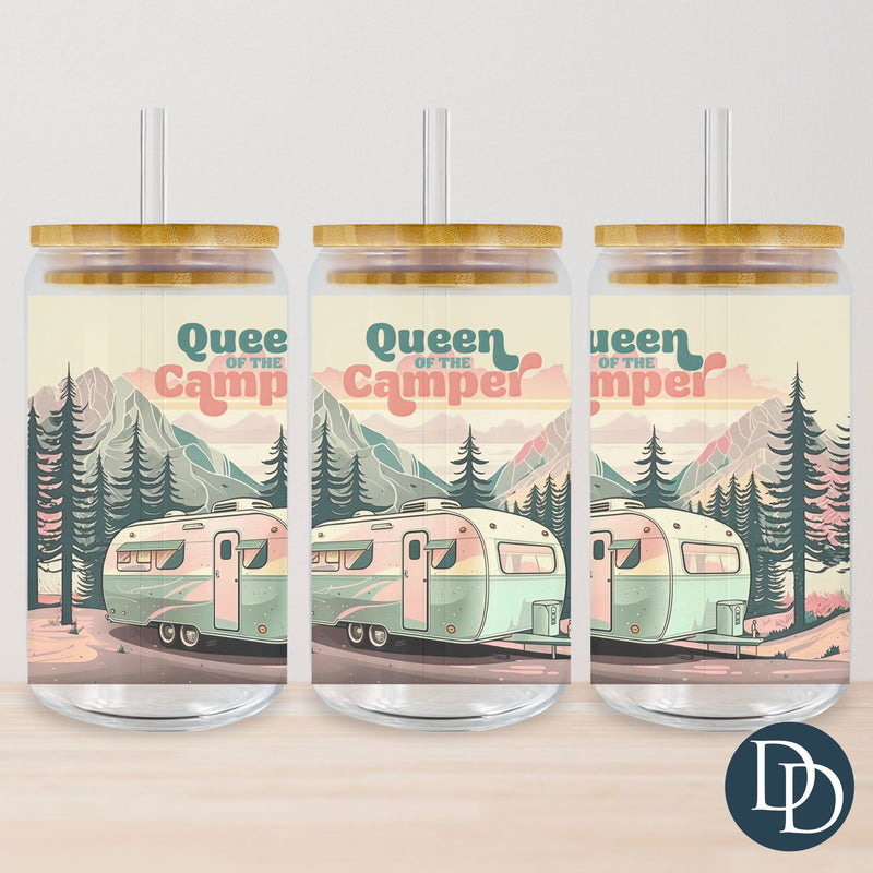 Queen of the Camper Tumbler Print *Sublimation Print Transfer*