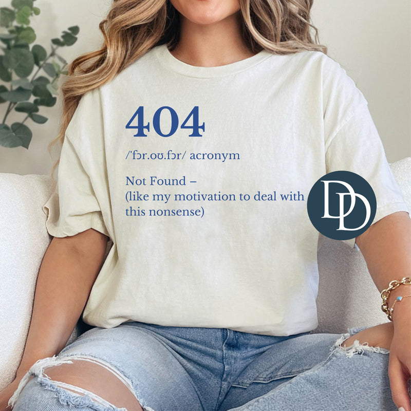 404 Definition *DTF Transfer*