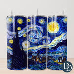 Starry Painting Tumbler Print *Sublimation Print Transfer*