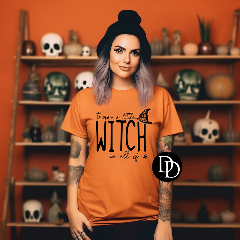 There’s A Little Witch In All Of Us (Black Ink) *Screen Print Transfer*