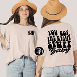 You Got The Right Stuff With Pocket Accent  (Black Ink) - NOT RESTOCKING - *Screen Print Transfer*