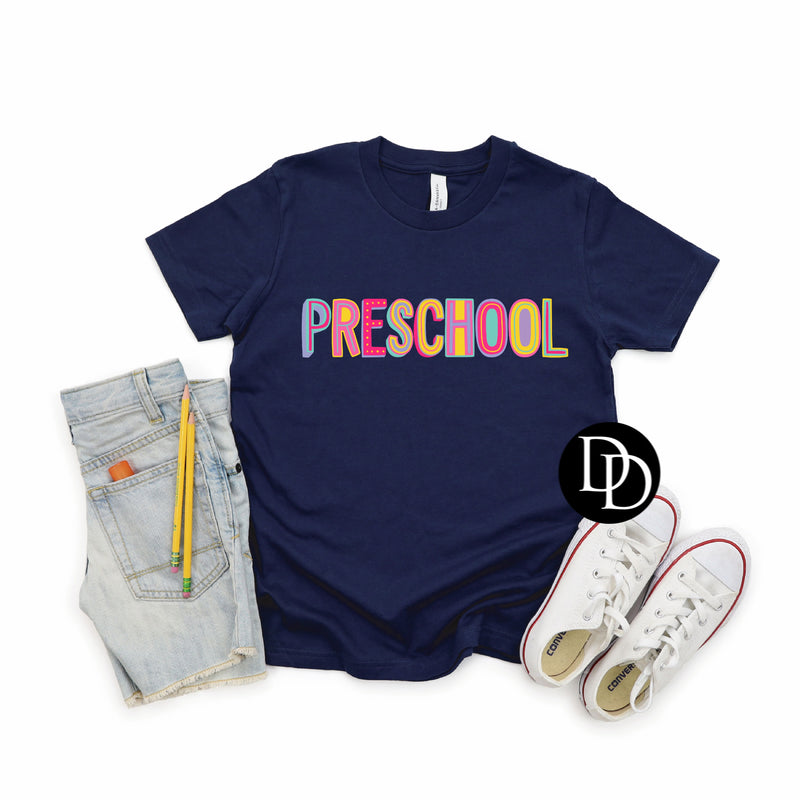 Pink Purple Preschool  *DTF Transfer*