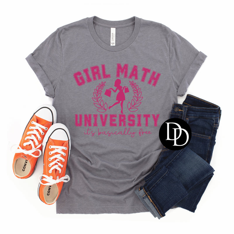 Girl Math (Hot Pink Ink) - NOT RESTOCKING - *Screen Print Transfer*