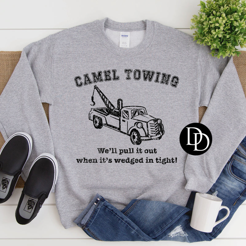 Camel Towing *Oversized* (Black Ink) *Screen Print Transfer*