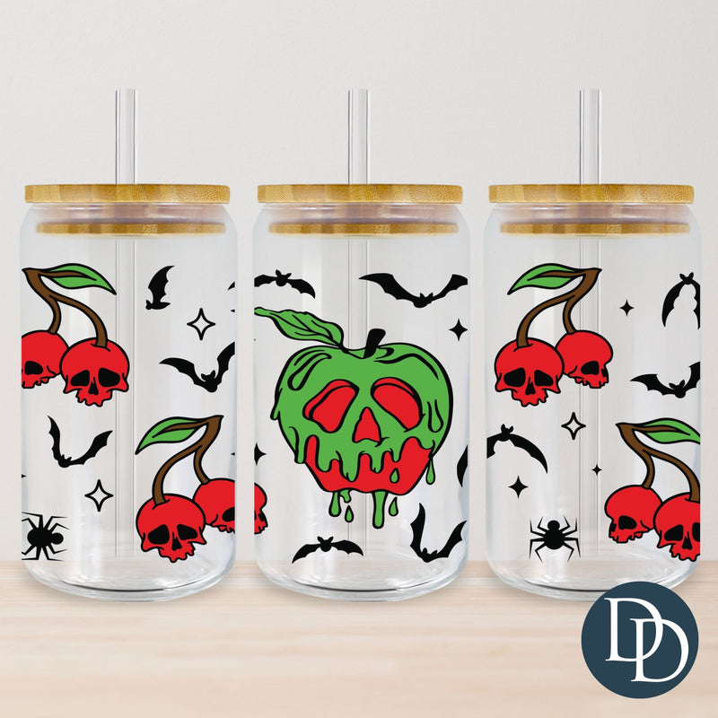 Poison Apple And Cherries UV DTF Cup Wrap