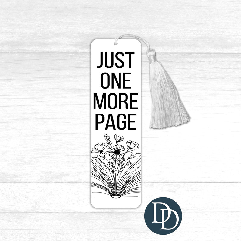 Just One More Page *UV DTF Bookmark Decal*