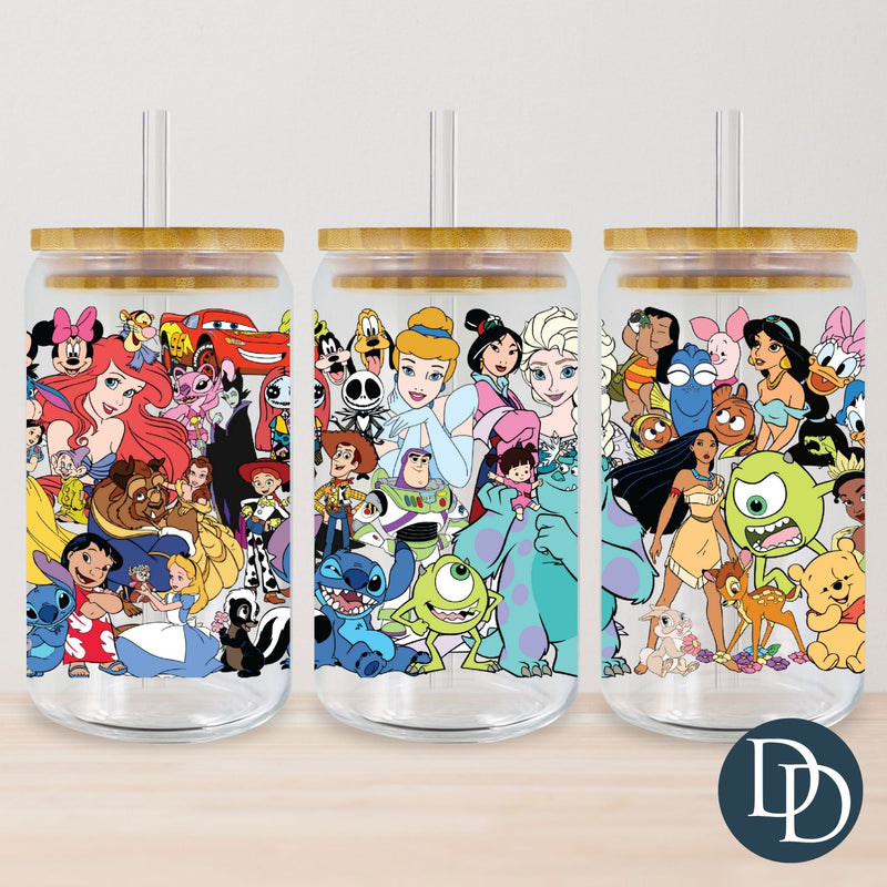 Magical Character Collage UV DTF Cup Wrap