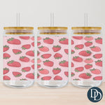 Strawberry Doodles Tumbler Print *Sublimation Print Transfer*