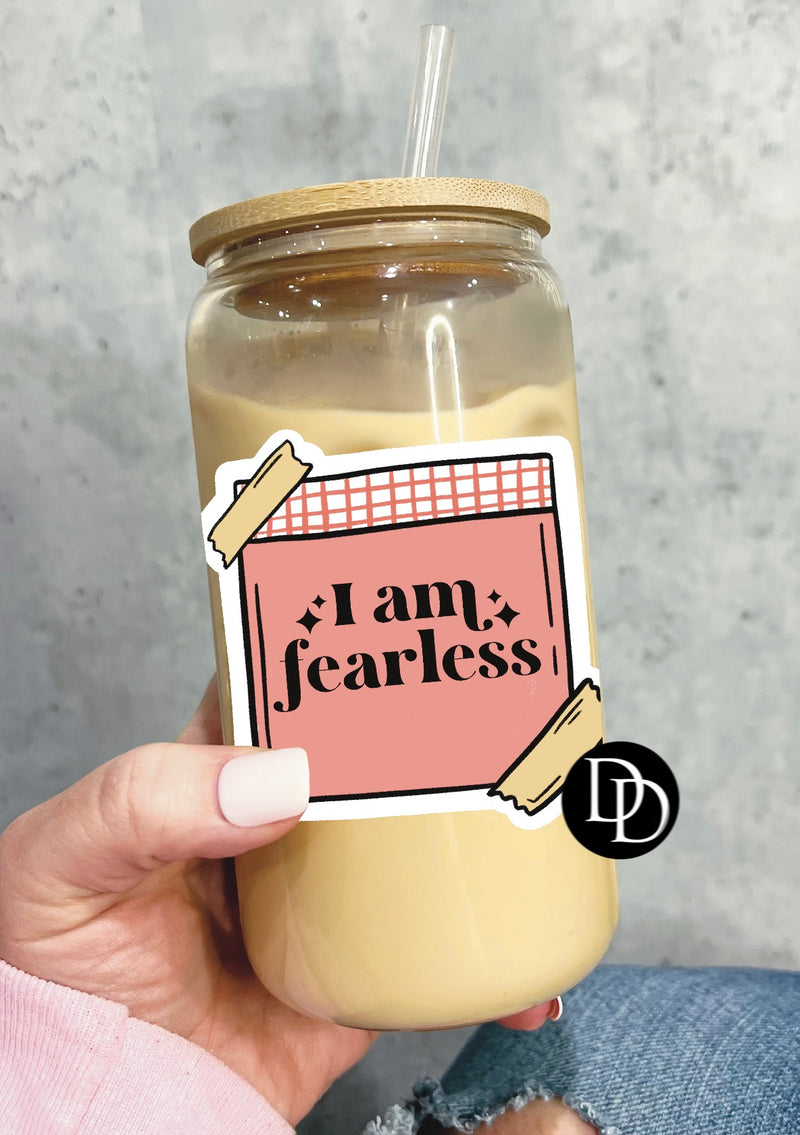 I Am Fearless UV DTF Decal