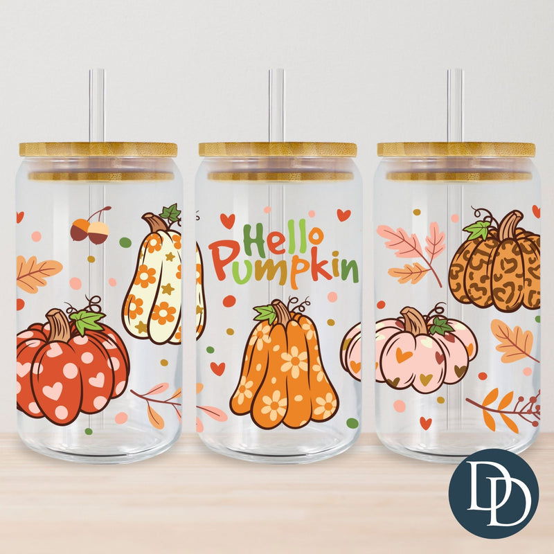 Hello Pumpkin UV DTF Cup Wrap