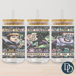 Villain Posters Tumbler Print *Sublimation Print Transfer*