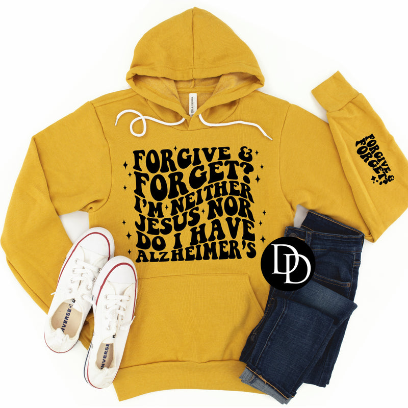Forgive & Forget With Pocket Accent (Black Ink) - NOT RESTOCKING - *Screen Print Transfer*
