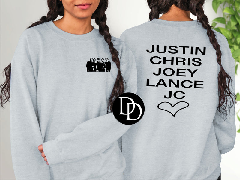 Justin Chris Joey Lance JC With Pocket Accent (Black Ink) - NOT RESTOCKING - *Screen Print Transfer*