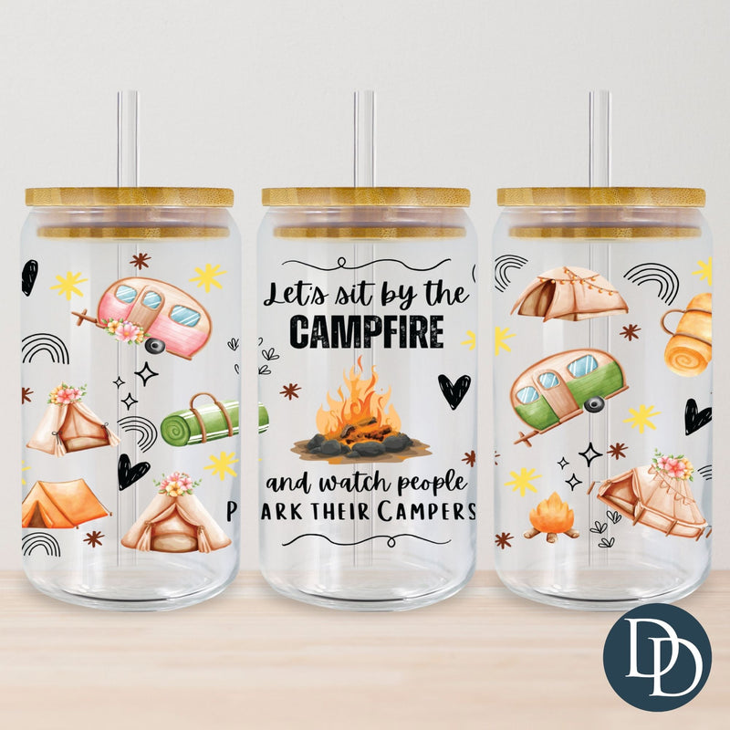 Let's Sit By The Campfire UV DTF Cup Wrap