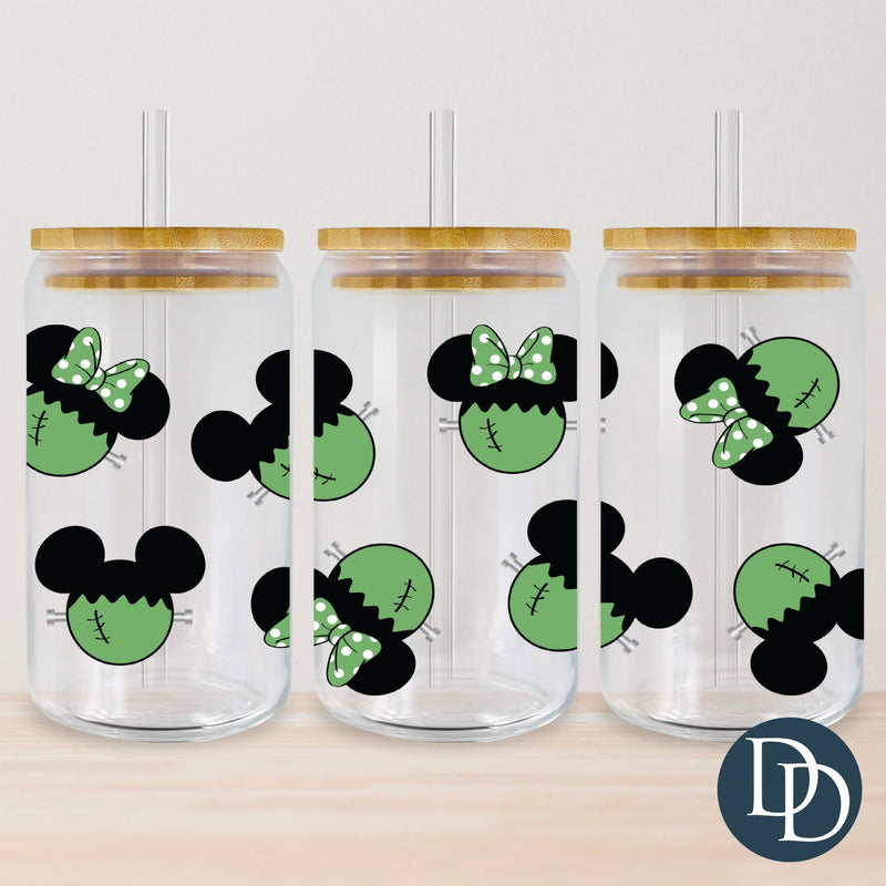 Frankenstein Mouse UV DTF Cup Wrap