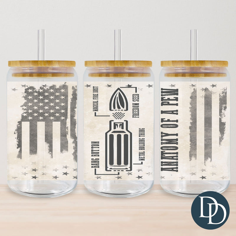 Anatomy Of A Pew Tumbler Print *Sublimation Print Transfer*