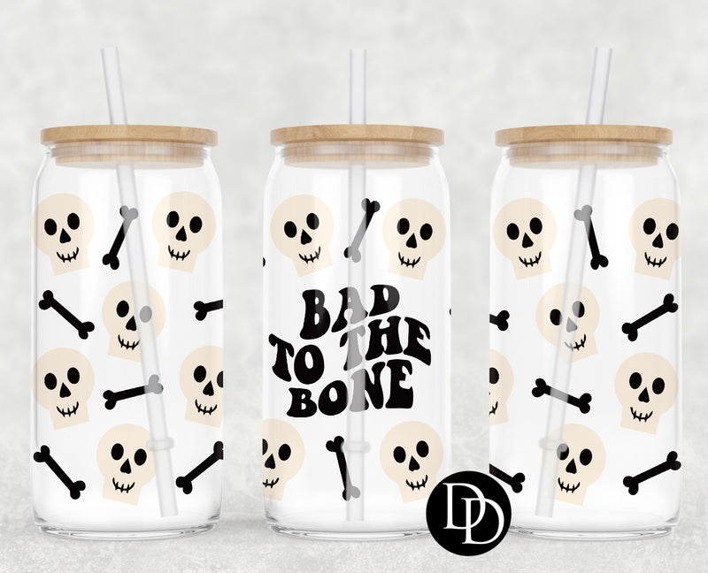 Bad To The Bone UV DTF Cup Wrap