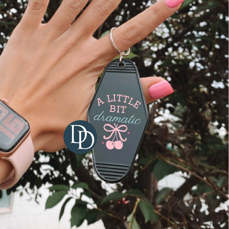 A Little Bit Dramatic Cherry *Motel Keychain UV DTF Decal*