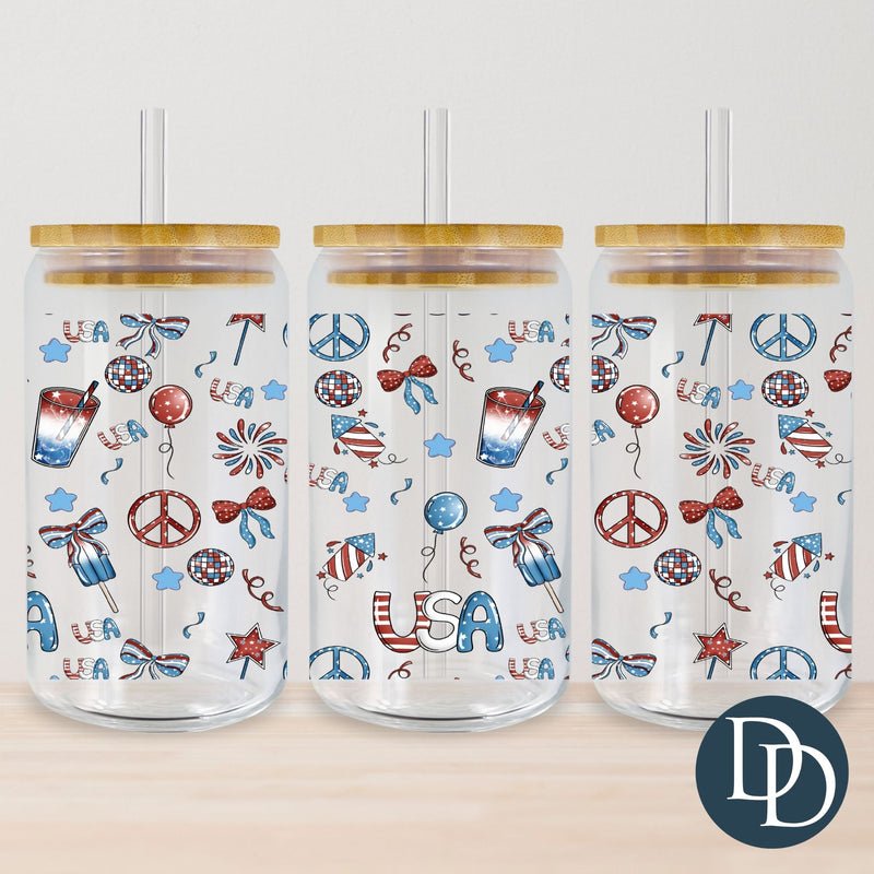 American Dream Scene *UV DTF Cup Wrap*