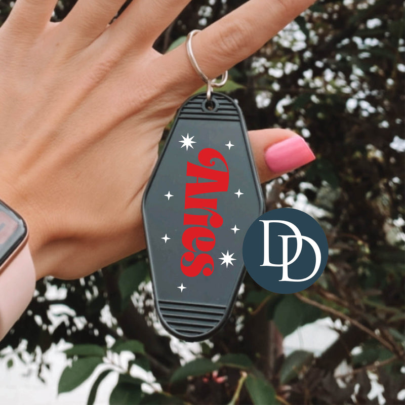 Aries Stars *Motel Keychain UV DTF Decal*