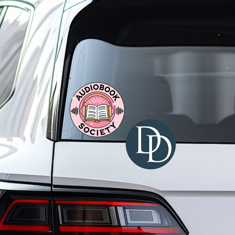 AudioBook Society Circle Badge *UV DTF Decal*