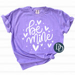 Be Mine Hearts (White Ink) *Screen Print Transfer*