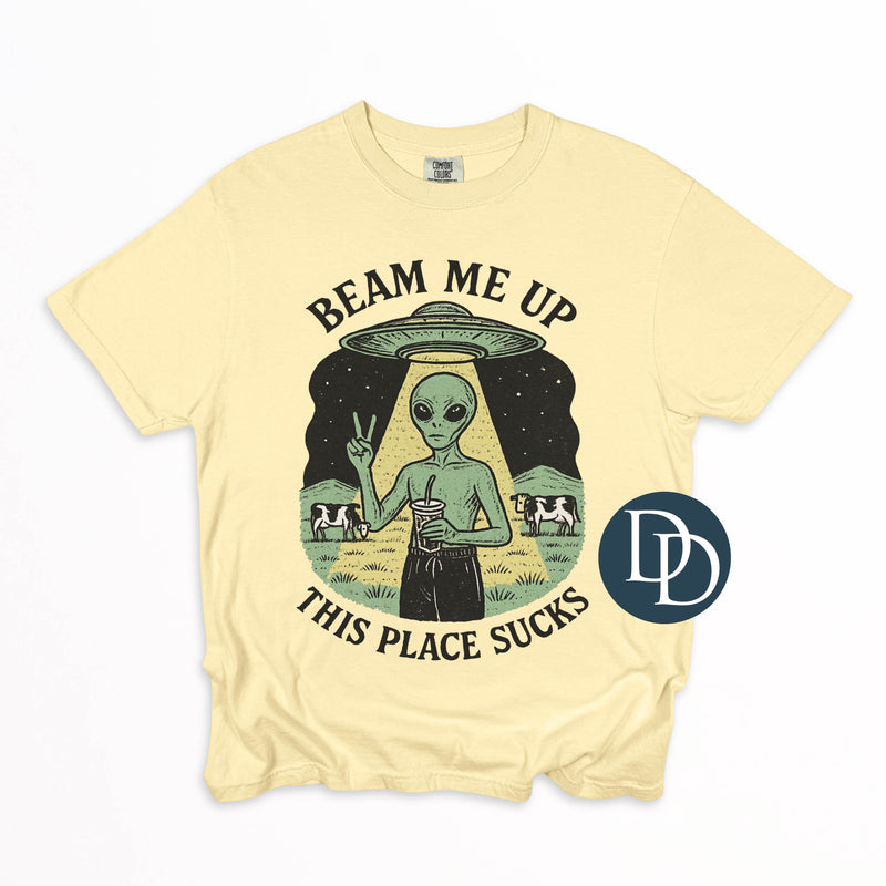 OVERSIZED Beam Me Up *DTF Transfer*