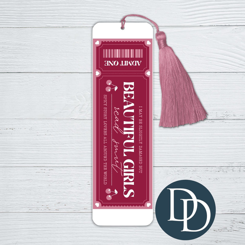 Beautiful Girls Read Smut *UV DTF Bookmark Decal*