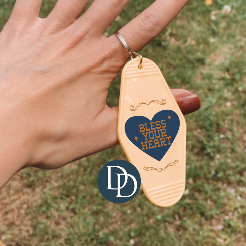 Bless Your Heart *Motel Keychain UV DTF Decal*