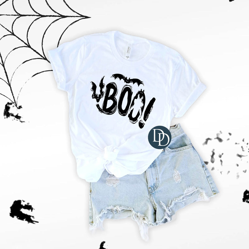 Boo Bats (Black Ink) *Screen Print Transfer*