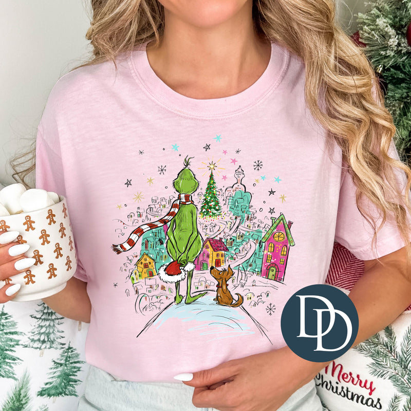 Bright Grnch Town Scene *DTF Transfer*