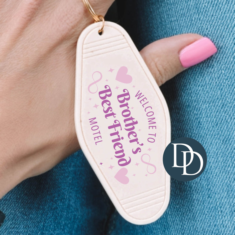 Brother's Best Friend Motel *Motel Keychain UV DTF Decal*