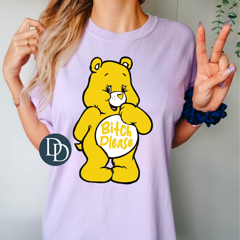 OVERSIZED Btch Please Care Bear *DTF Transfer*