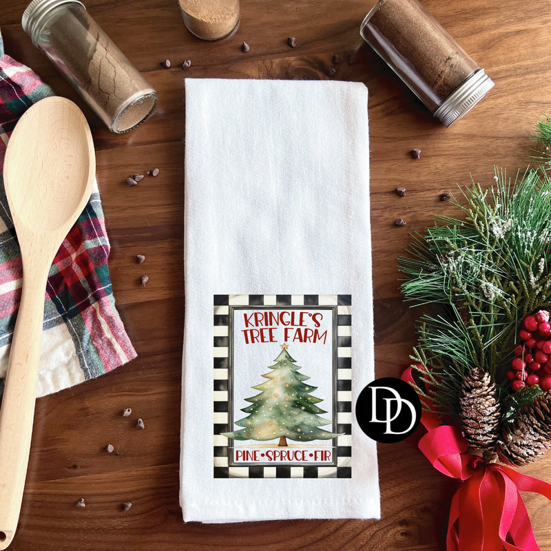 Kringle’s Tree Farm *DTF Tea Towel Transfer*