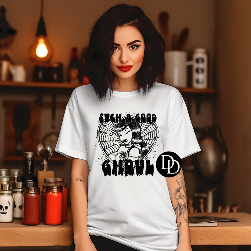 Such A Good Ghoul (Black Ink) *Screen Print Transfer*